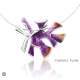 Pendant ALGA Pink/orange enamel (Ag.925)