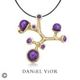 Pendant ECTO-O Amethyst (Ag.925/Au 5 mic.)