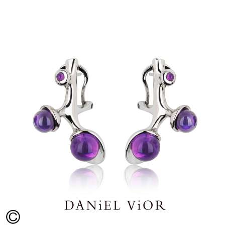 Earrings ECTO-O Amethyst (Ag.925)