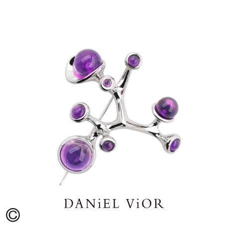 Brooch ECTO-O Amethyst (Ag.925)
