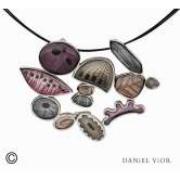 Penjoll DIATOMEAS Esmalts grisos varis (Ag.925)