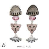 Arracades DIATOMEAS Esmalts grisos varis (Ag.925)