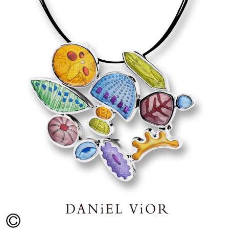 Penjoll DIATOMEAS Esmalts varis (Ag.925)