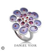 Anell RUSC Esmalt violeta (Ag.925)