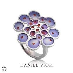 Anell RUSC Esmalt violeta (Ag.925)