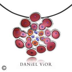 Penjoll RUSC Esmalt granate (Ag.925)