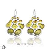 Arracades RUSC Esmalt verd/groc (Ag.925)