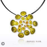 Penjoll RUSC Esmalt verd/groc (Ag.925)