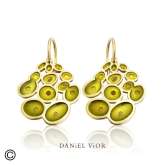 Arracades RUSC Esmalt verd/groc (Ag.925/Au 5 mic.)