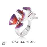 Ring ALGA Red enamel (Ag.925)