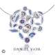 Pendant FILAM Amethyst Blue enamel (Ag.925)