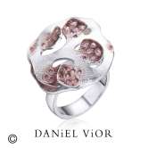 Ring ESPONJA Garnet Enamel (Ag.925)