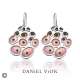 Pendientes RUSC Esmalte rosa (Ag.925)