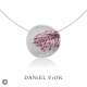 Pendant PESSIC Red/violet enamel (Ag.925)