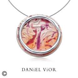 Pendant KOY Garnet Enamel (Ag.925)