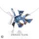 Penjoll ALGA Esmalt blau (Ag.925)