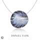 Pendant PESSIC Black/blue enamel (7 Grs.Ag.925/Rh)